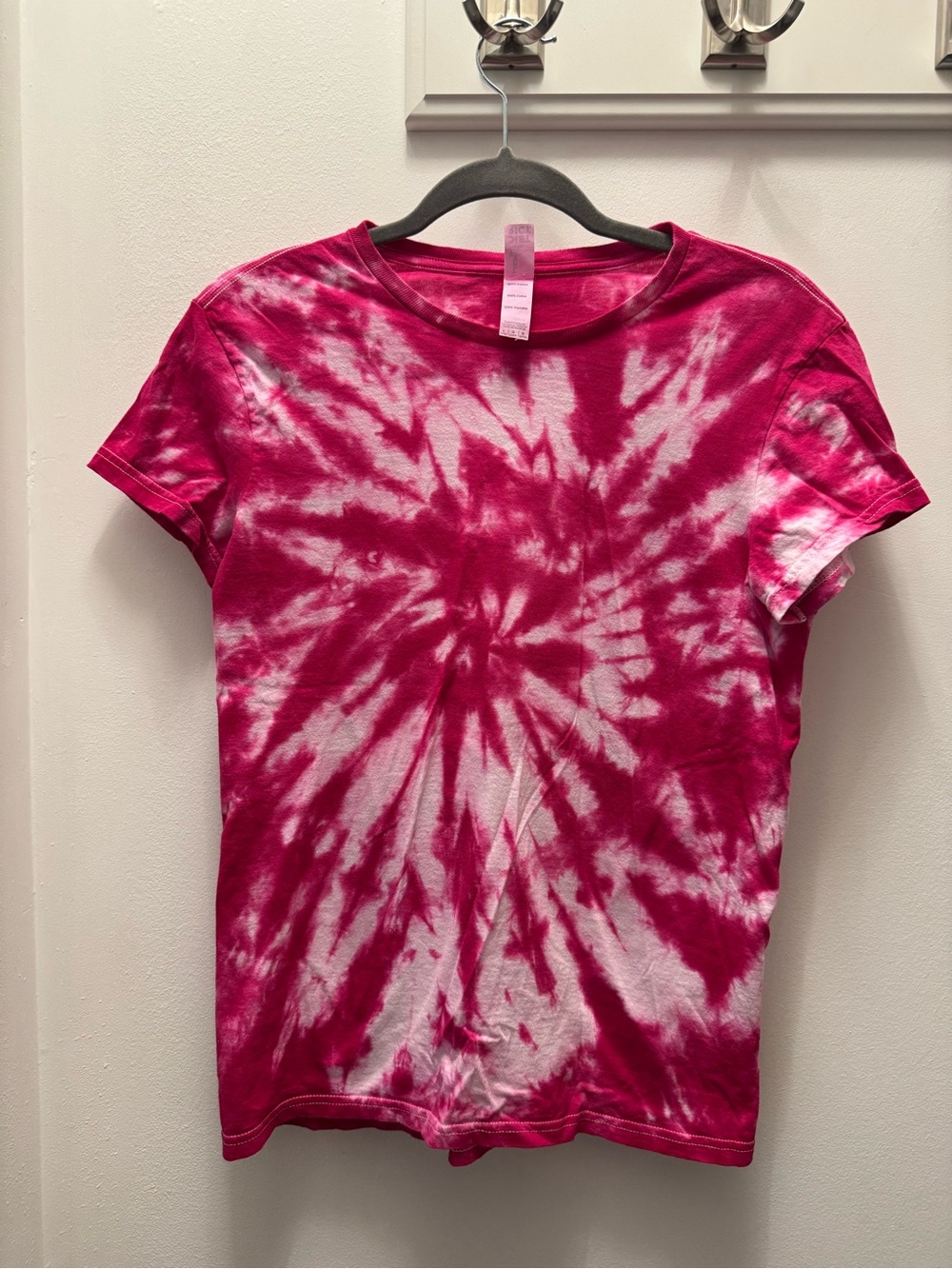 Pink Tie-Dye Short Sleeve Tee